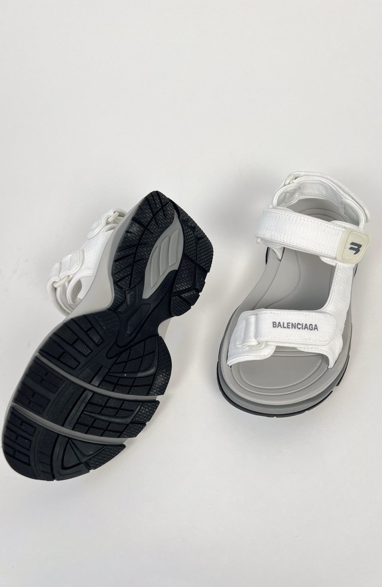 Balenciaga sandals white size 38+ box