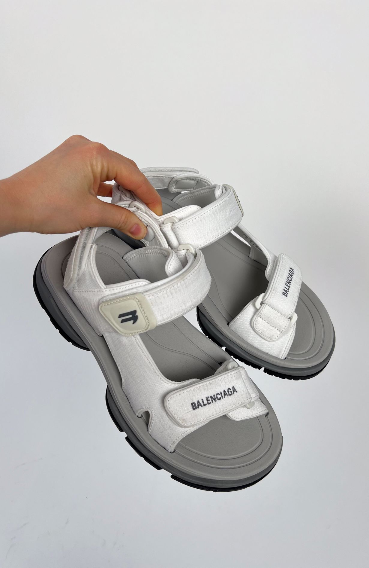 Balenciaga sandals white size 38+ box