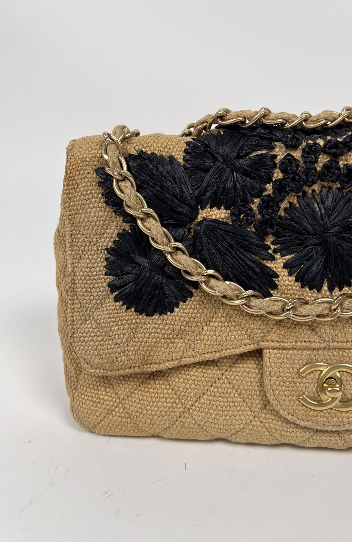 Chanel Jumbo Country Coco Raffia bag