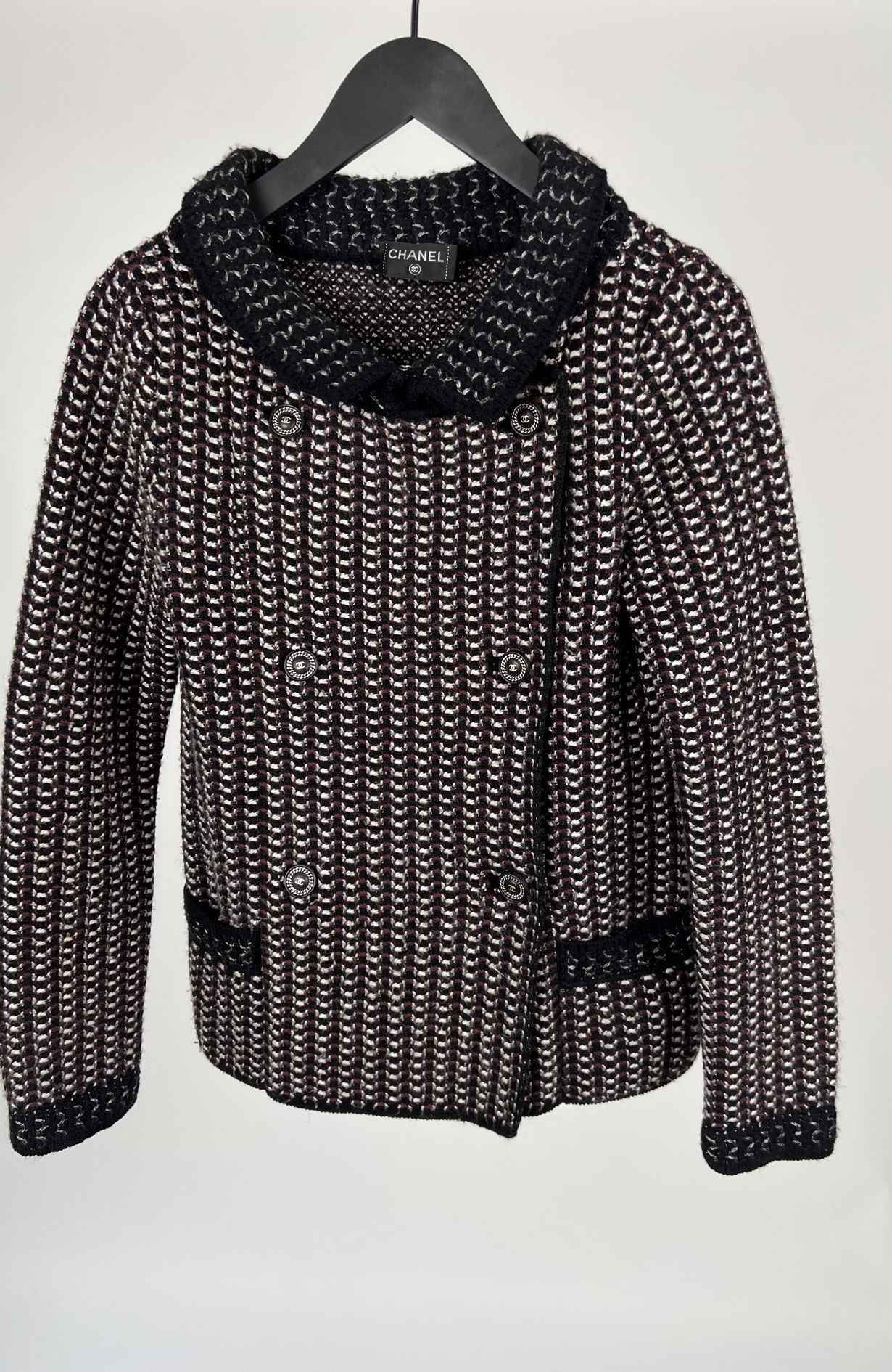 Chanel cardigan size fits 38