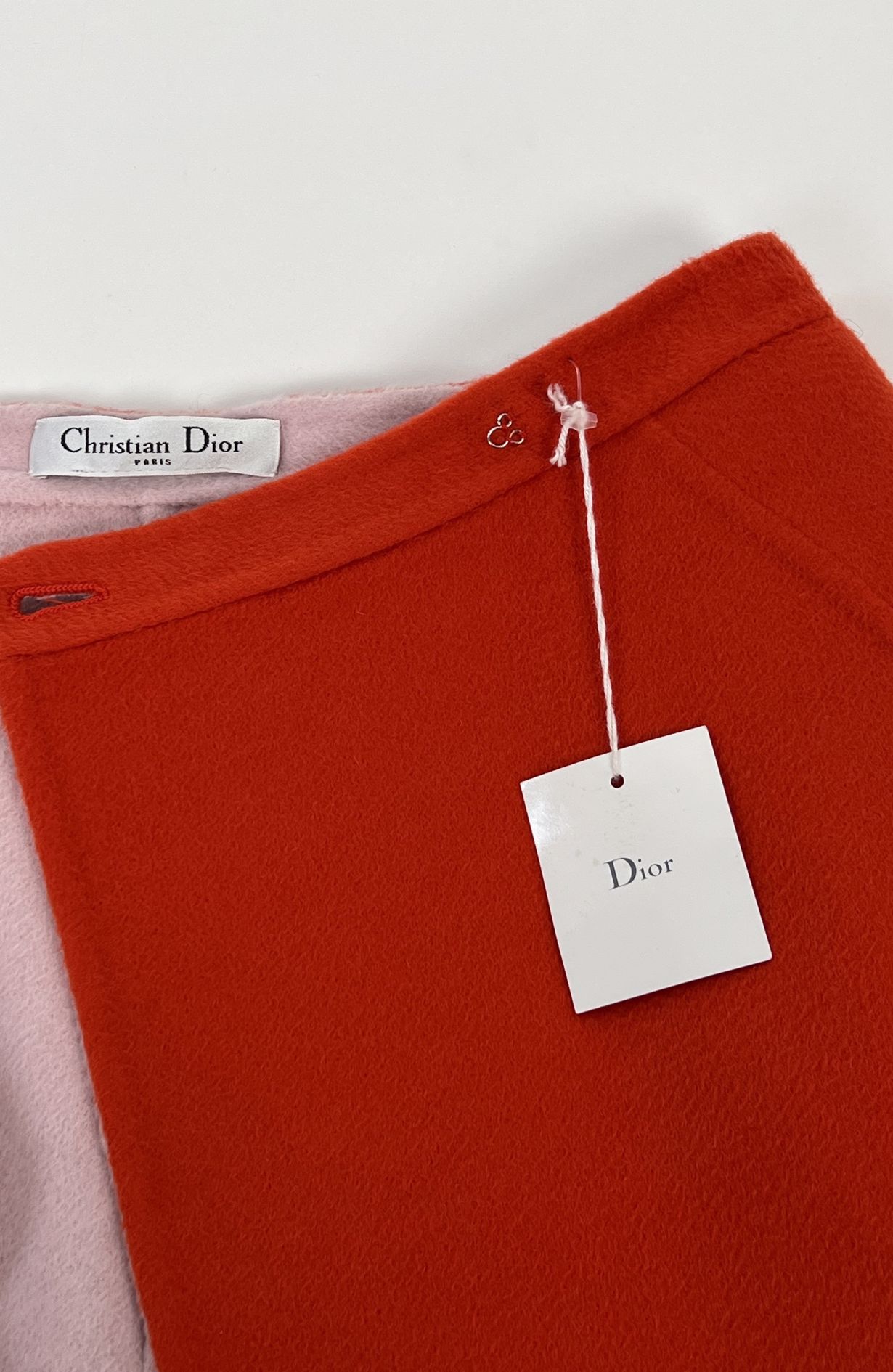 Dior skirt coral cashmere size FR36