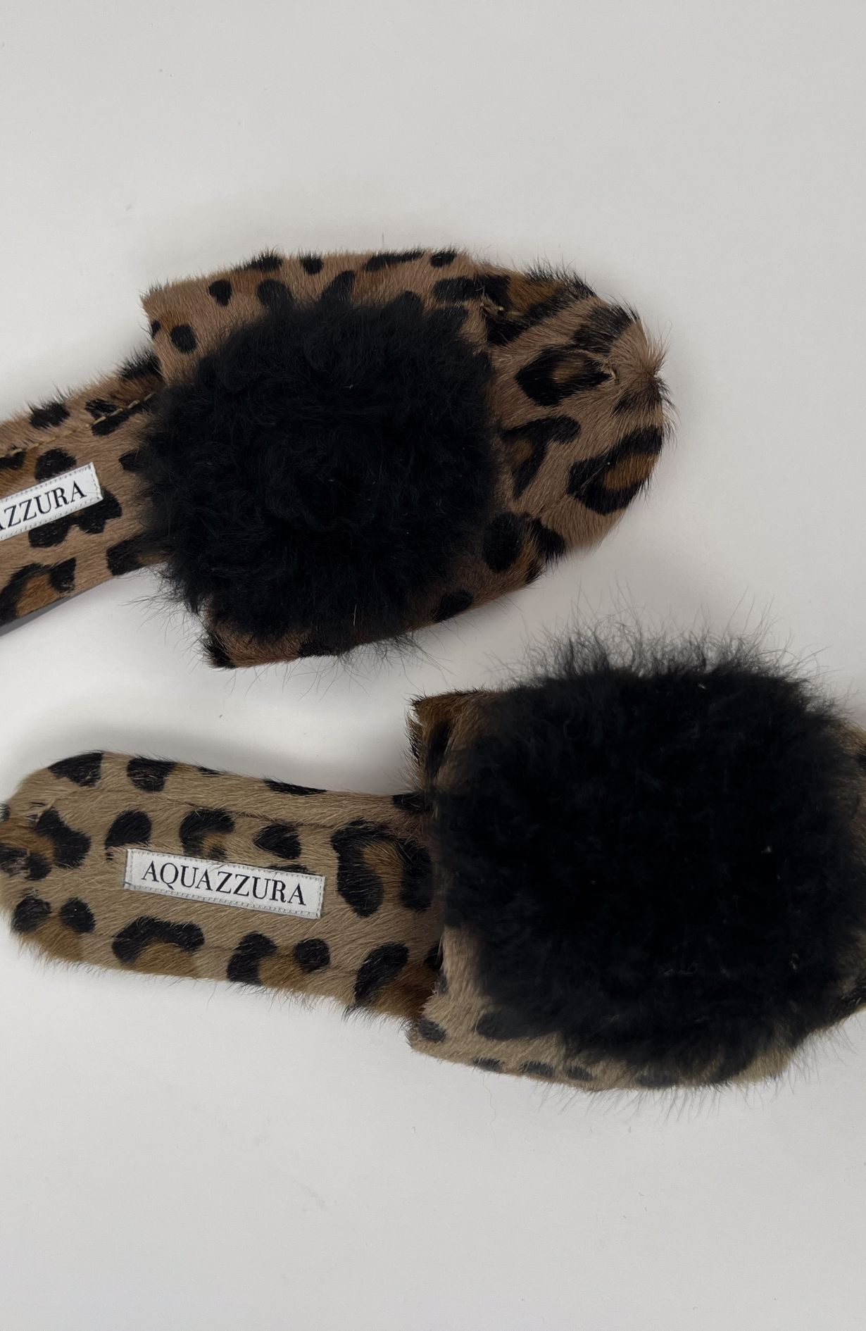 Aquazzura slippers Leo size 37 w. Box 