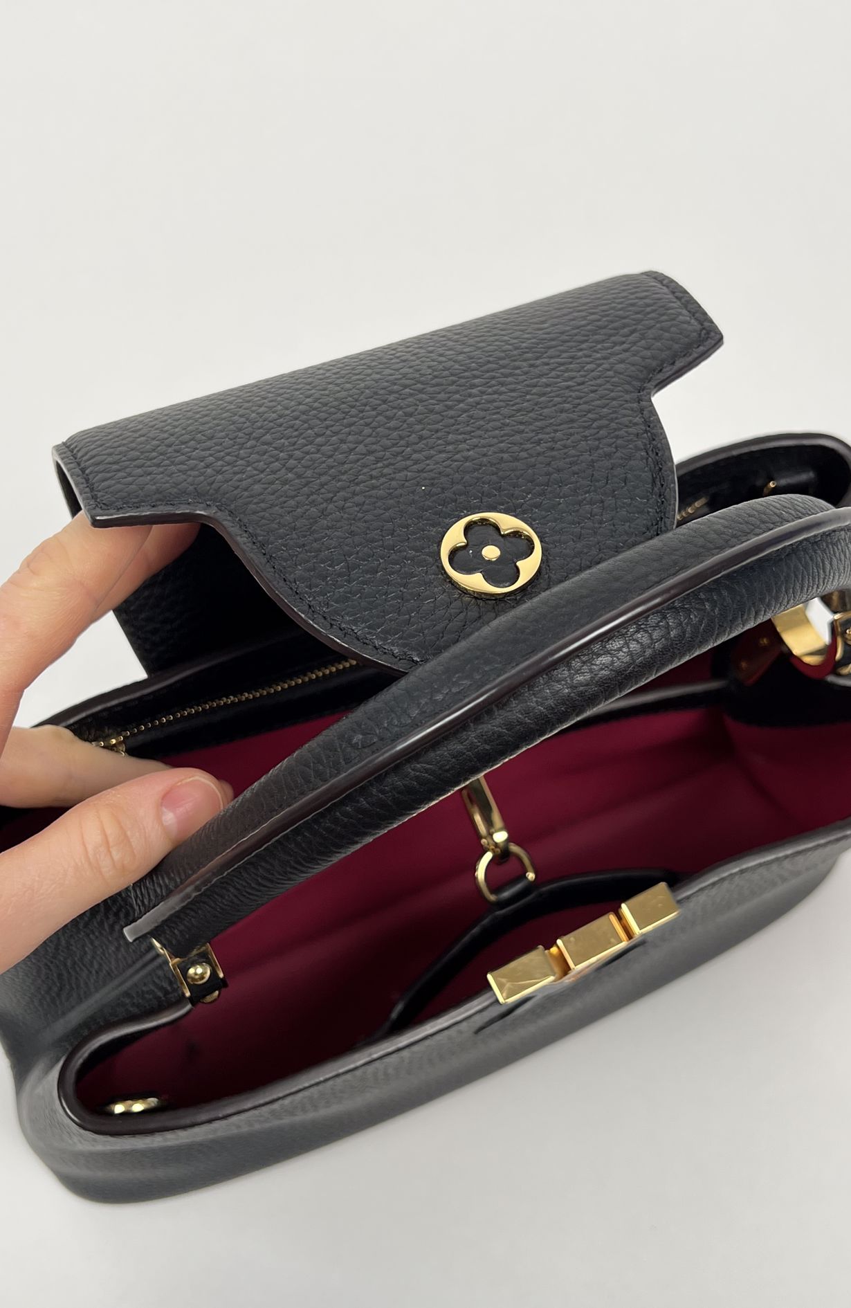 Louis Vuitton cappuchines bag black