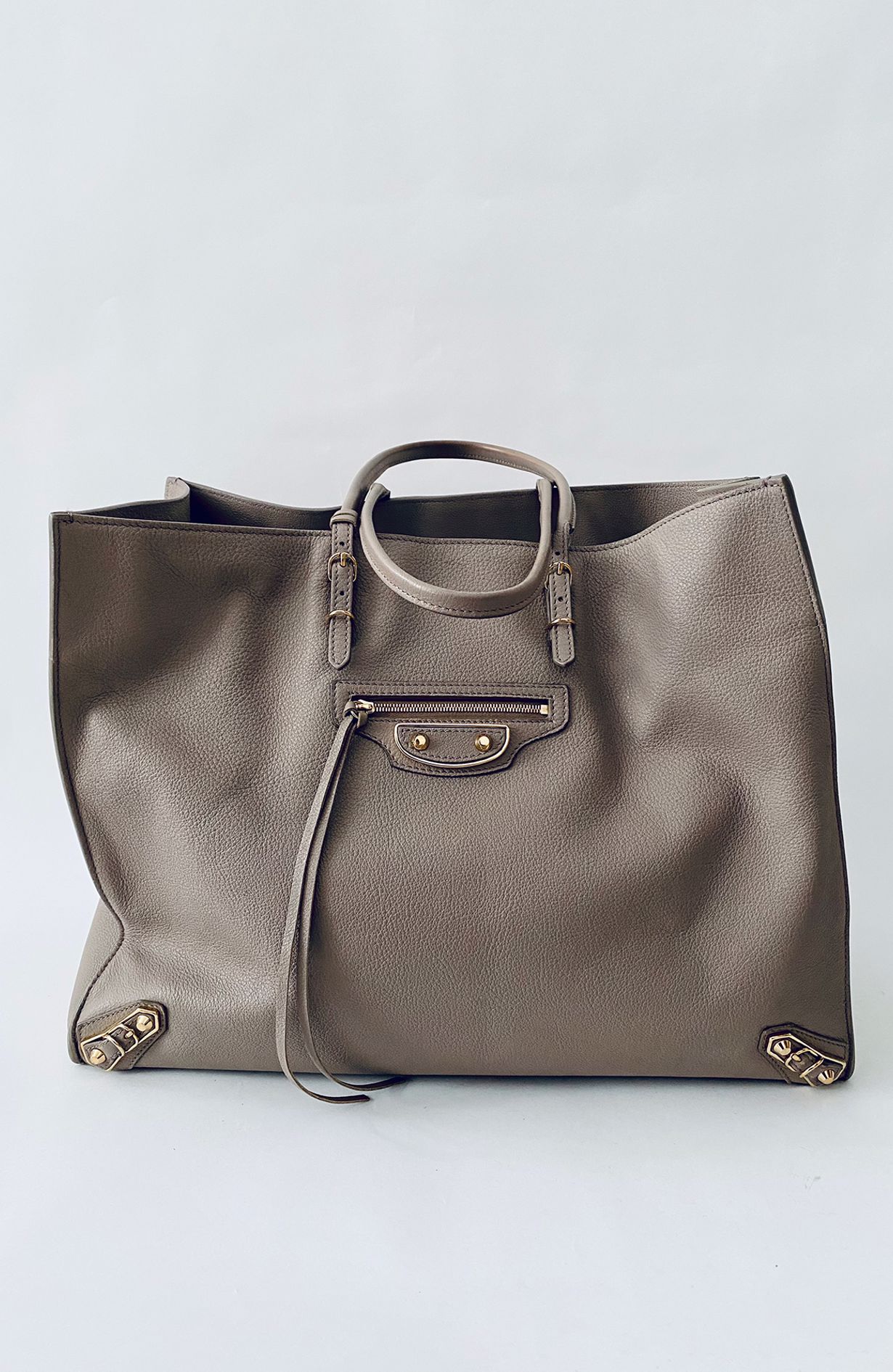 Balenciaga Papier shopper large taupe
