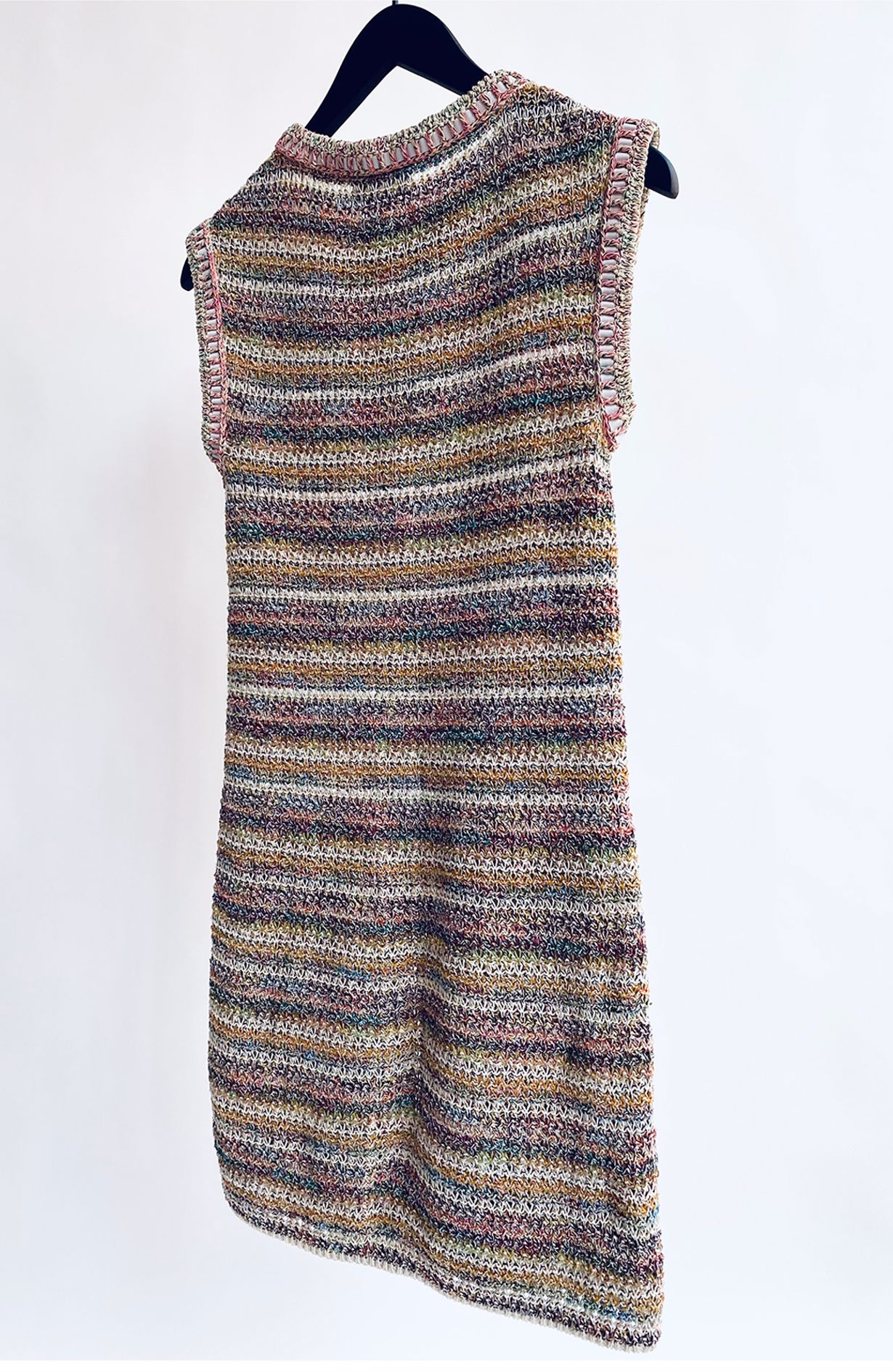 Chanel dress no sleeve light color knit FR 36