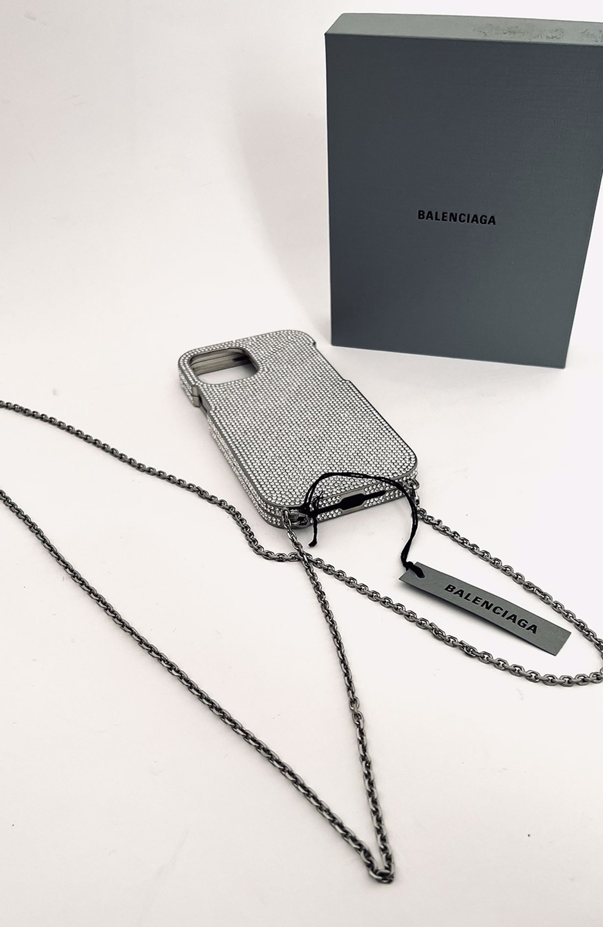 Balenciaga Silver Phone Case
