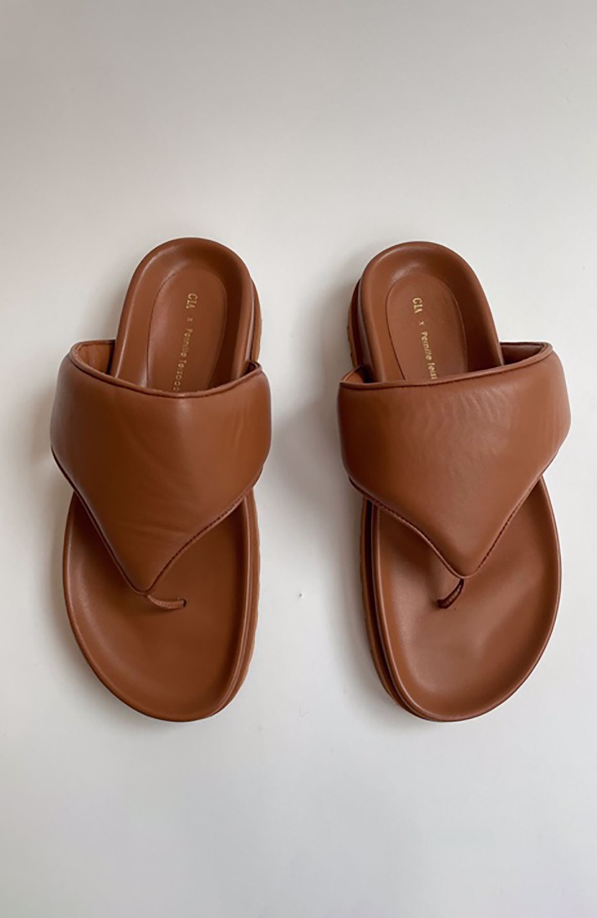 Gia x Pernille Sandals - Cognac, Size 38