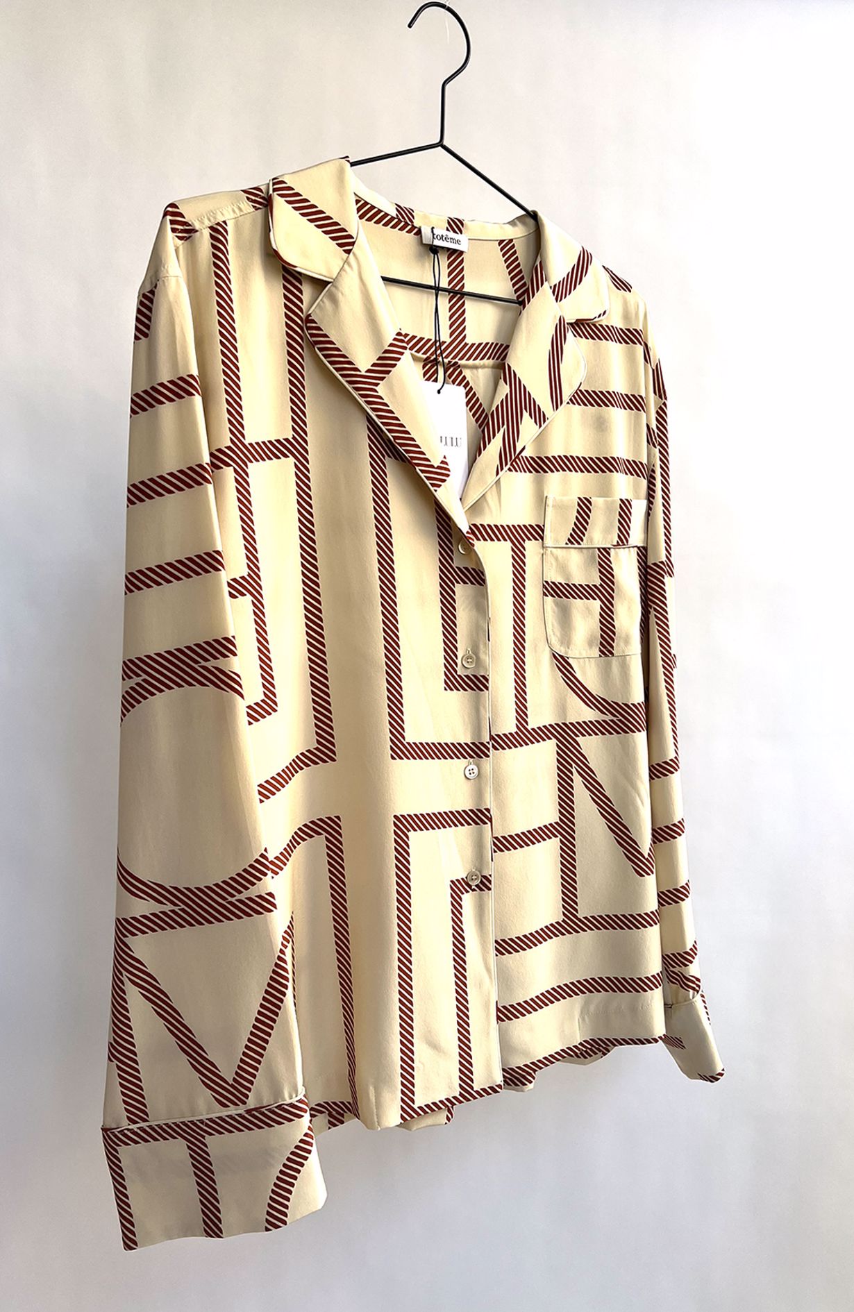 Toteme Salvador Silk Shirt - Size XS