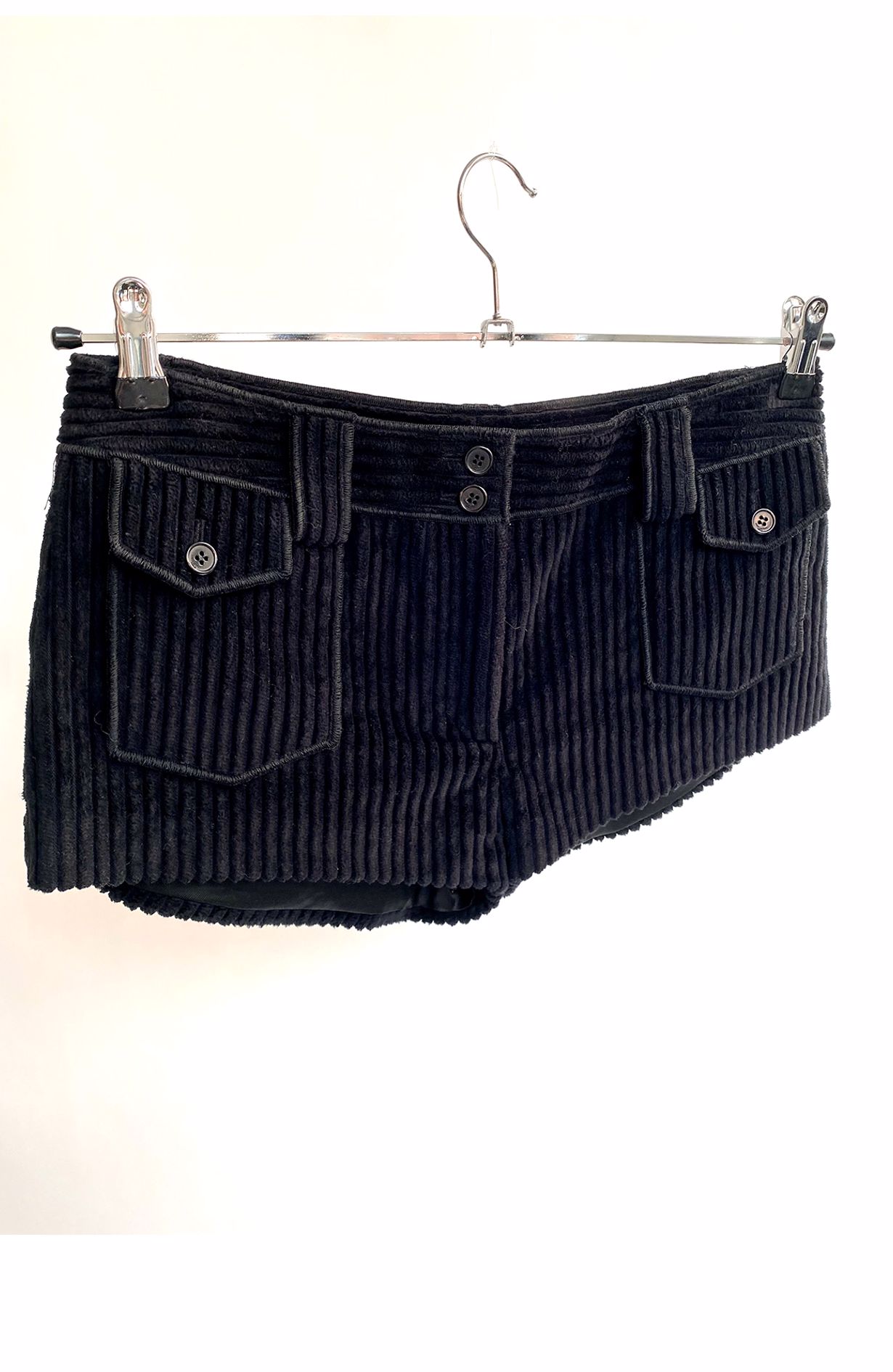 Saint Laurent Black corduroy shorts size fr36
