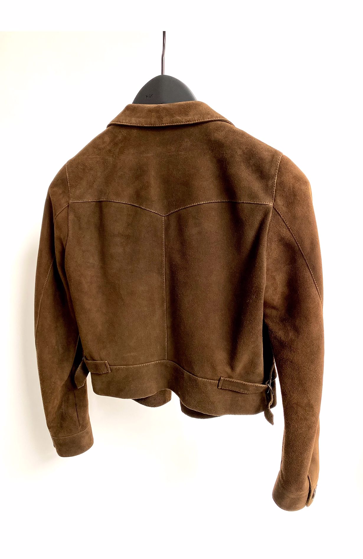 Saint Laurent suede brown jacket size fr38