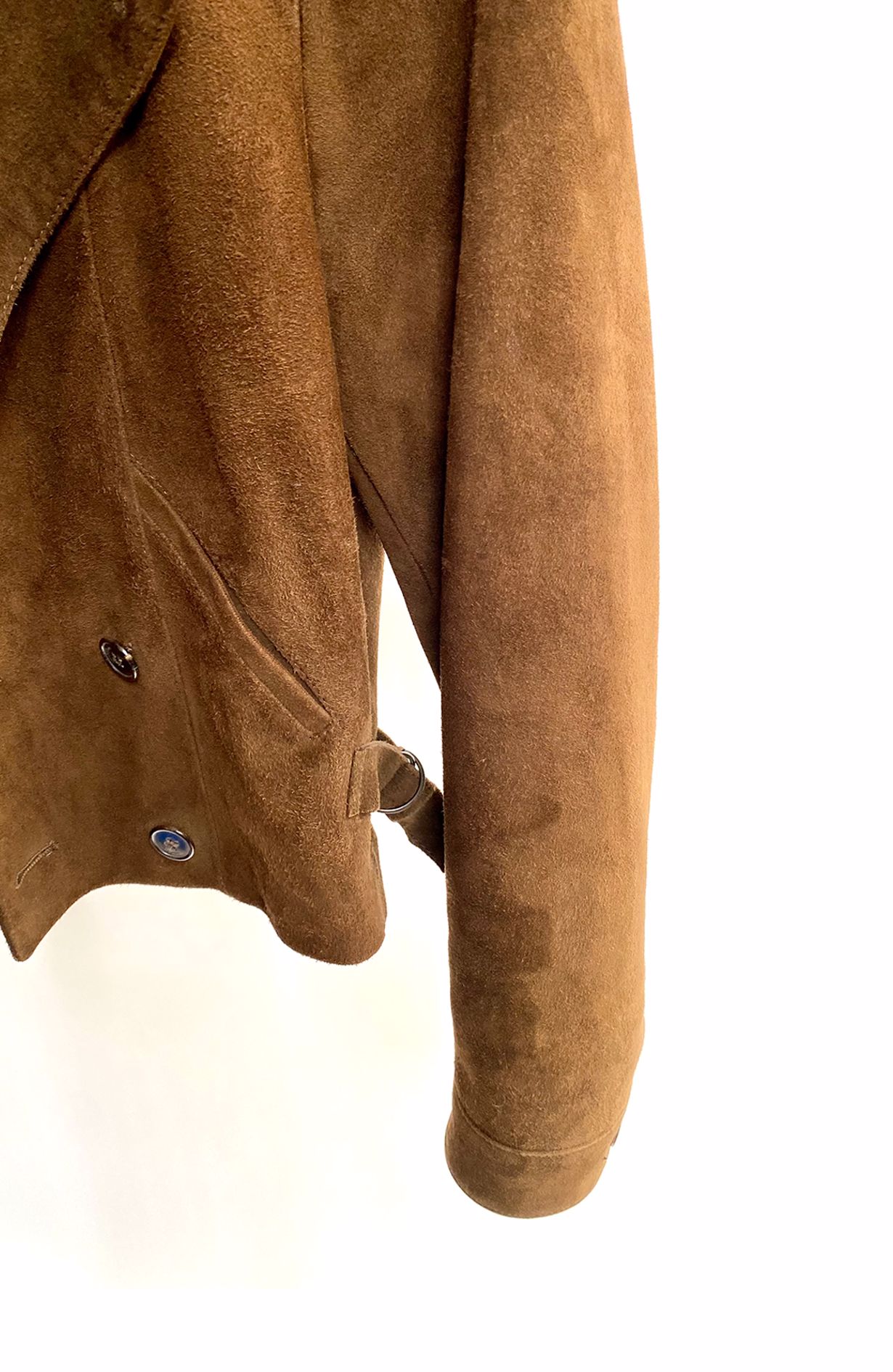 Saint Laurent suede brown jacket size fr38