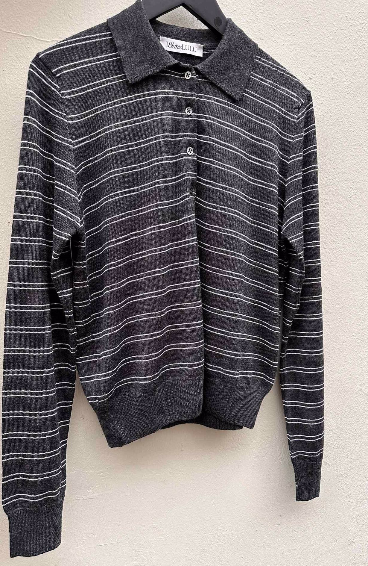 Iblamelulu Paula polo dark grey