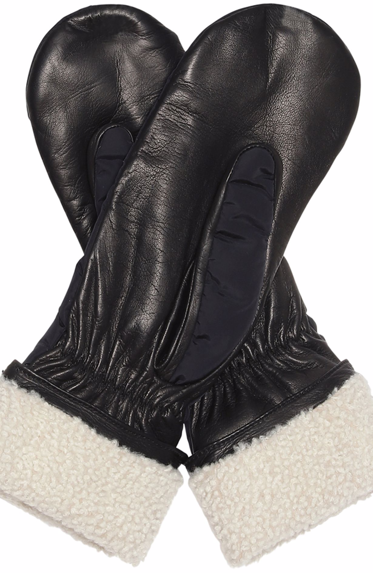 Shearling Gloves - Black