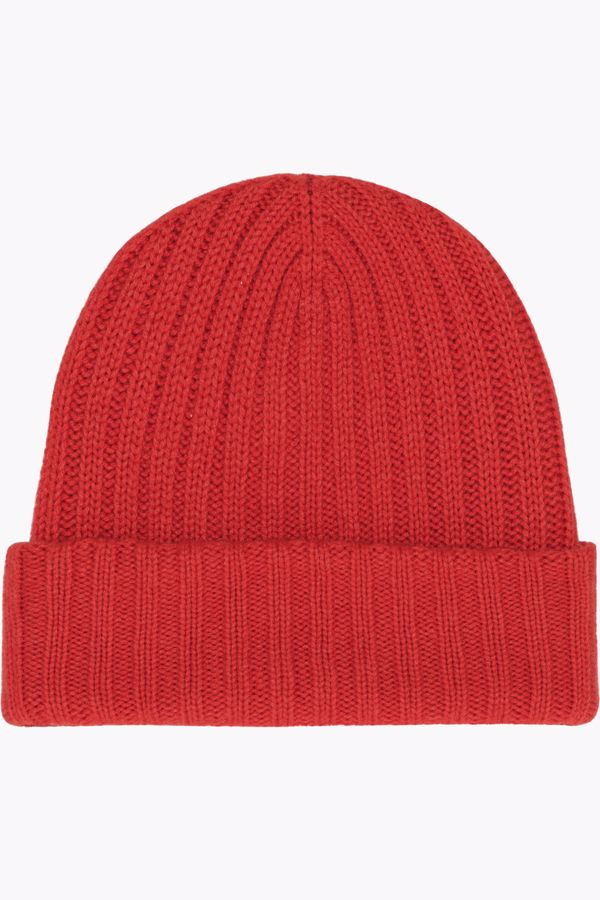 IBLAMELULU CASHMERE BEENIE ORANGE RED