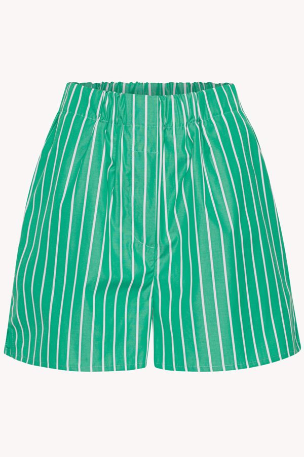 I Blame Lulu Audrey Shorts - Green Stripe