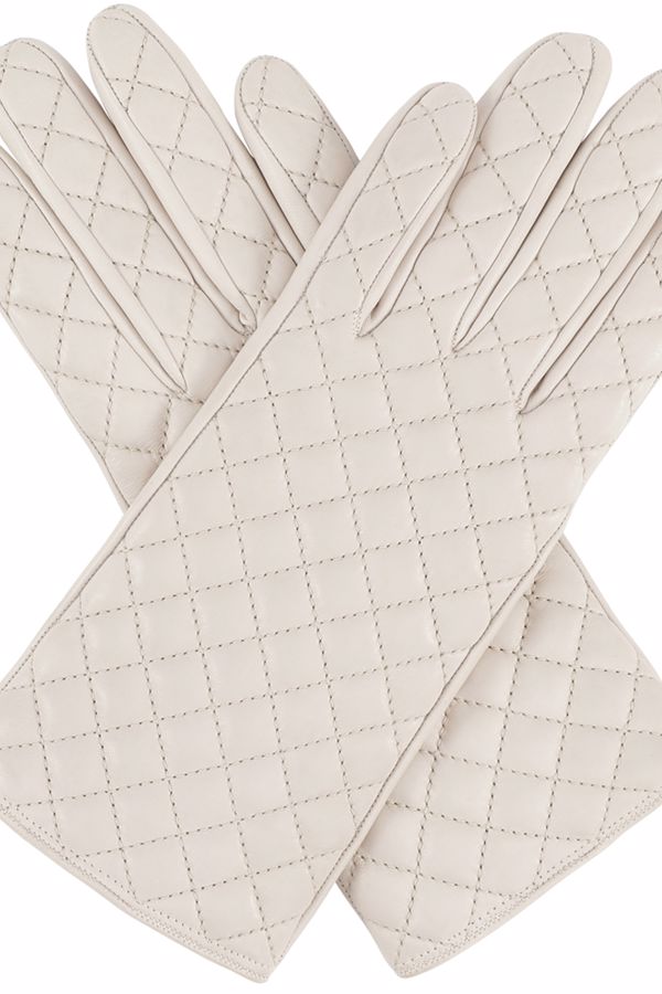 Small Quilt Gloves  - Off White