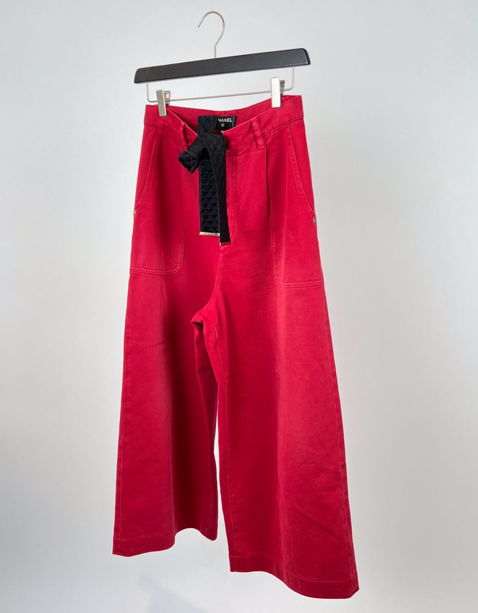 Chanel pants denim culotte size fr38