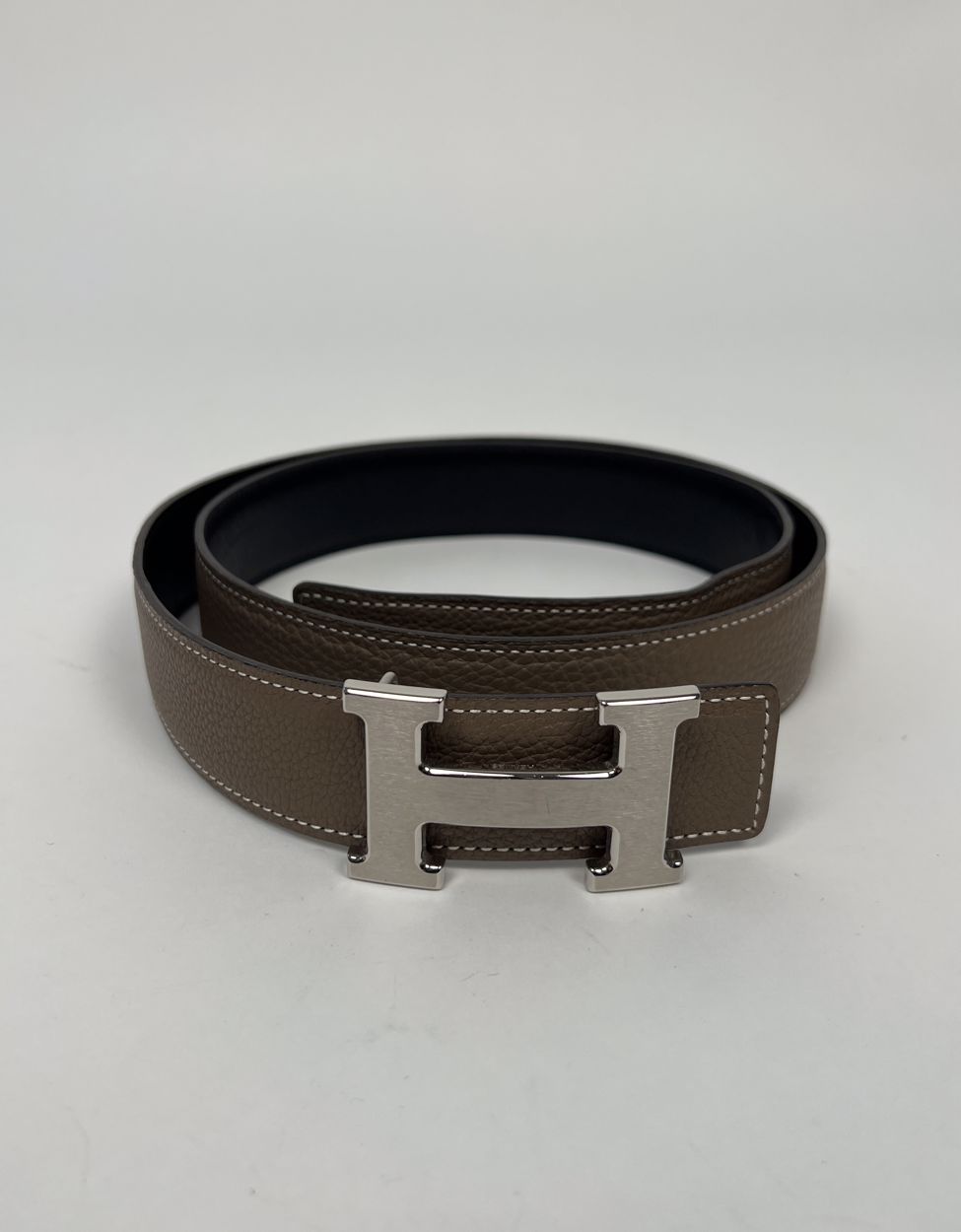 Hermes belt with silver buckle size 95 + box 