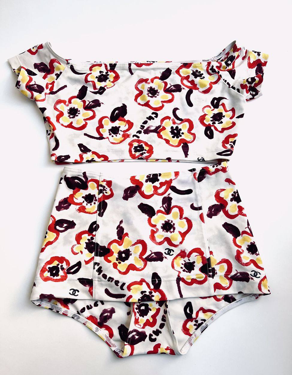 Chanel Bikini Set w. Flowers - FR38