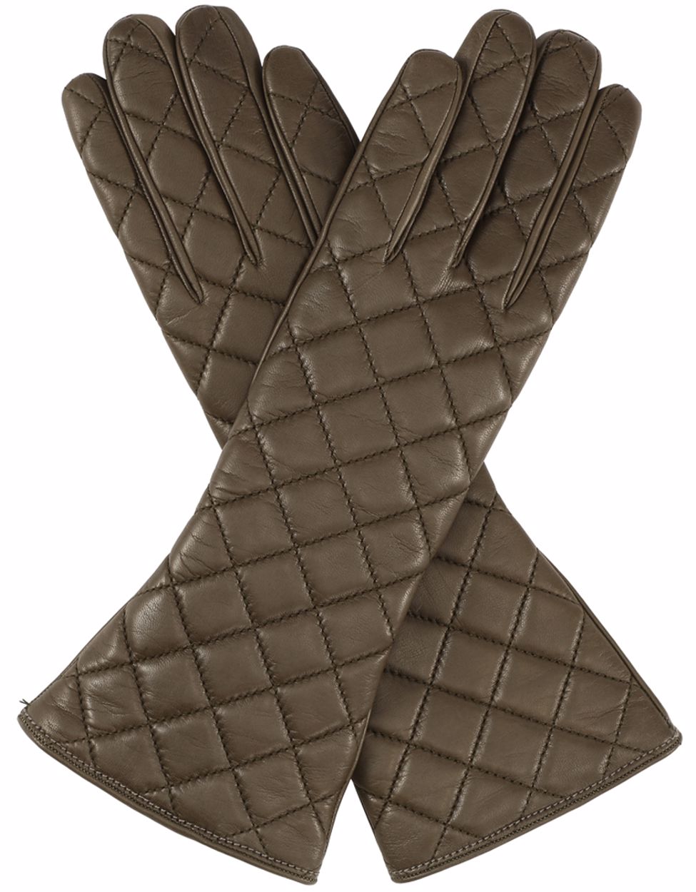 Large Quilt Gloves - Olive