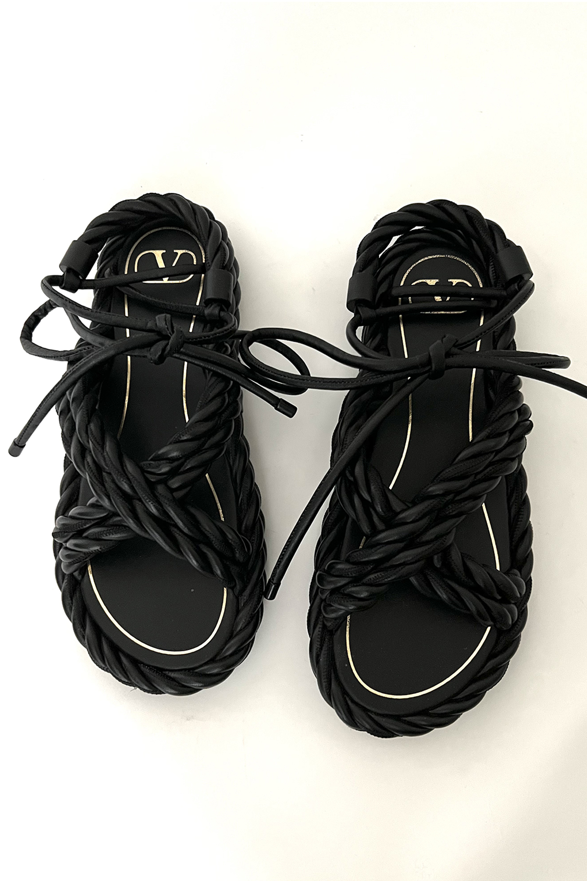 Valentino Black Sandals - Size 38